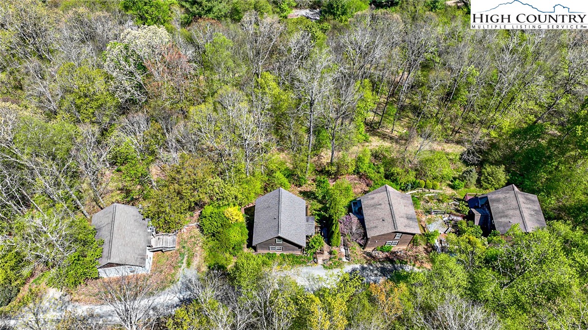 185 Marc Street Boone, NC 28607 - Photo 21 of 30 an aerial view of residential house with outdoor space and trees all around