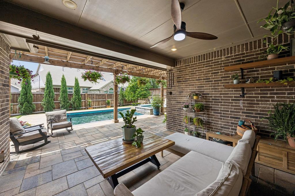 13617 Green Elm Road Fort Worth, TX 76008 - Photo 2 of 40 Relaxing oasis with custom pergola and pool
