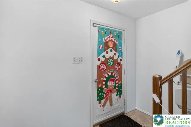 view with an entryway