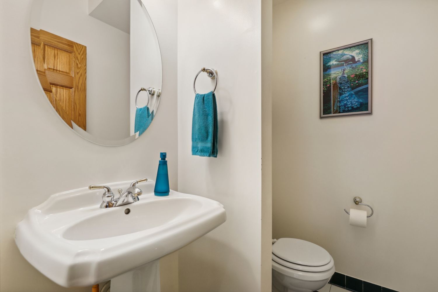 3048 Brampton Lane Dyer, IN 46311 - Photo 22 of 46 a bathroom with a sink a mirror and toilet