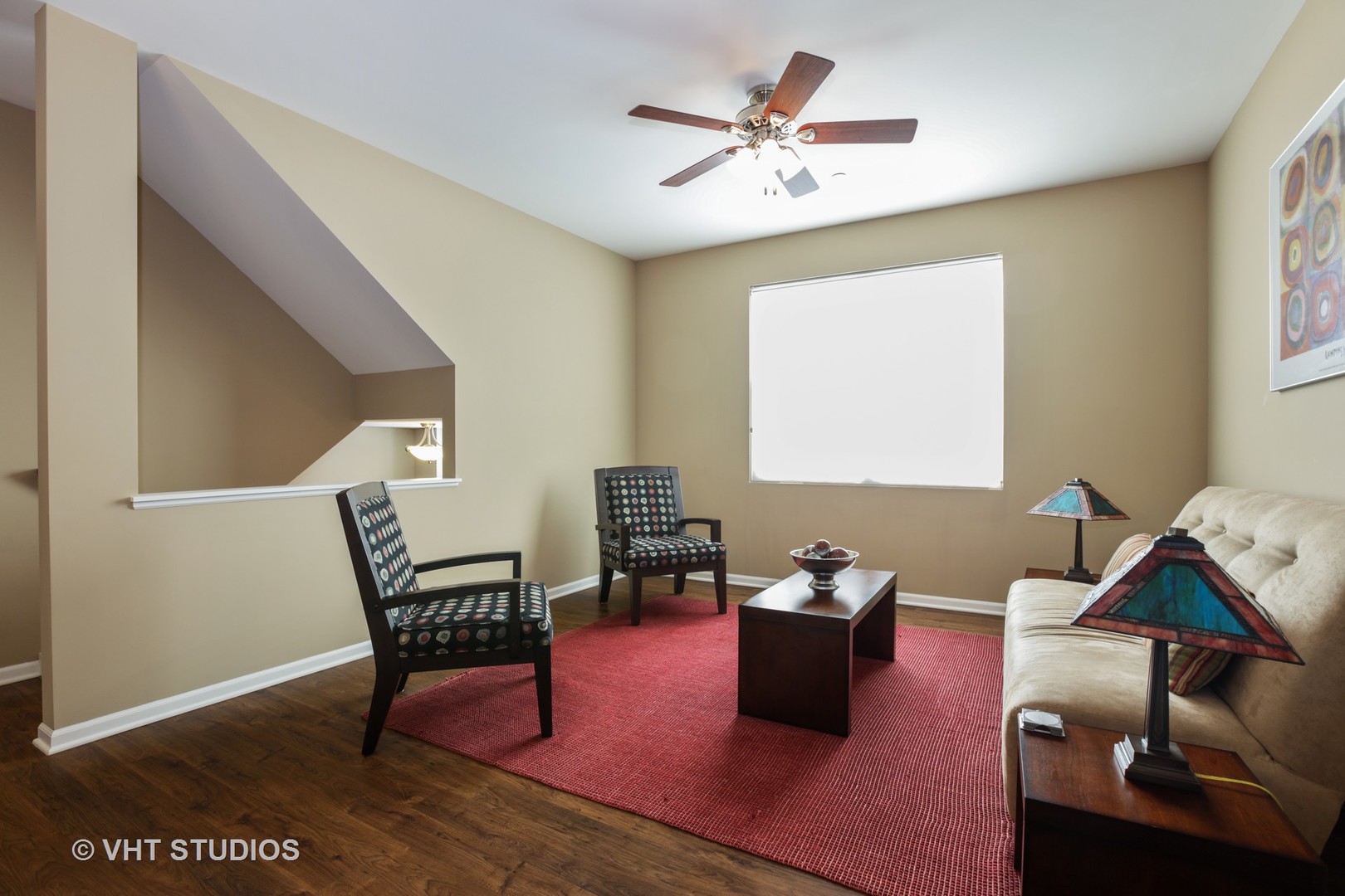 6826 Prairie Street Morton Grove, IL 60053 - Photo 6 of 16 a living room with furniture and wooden floor
