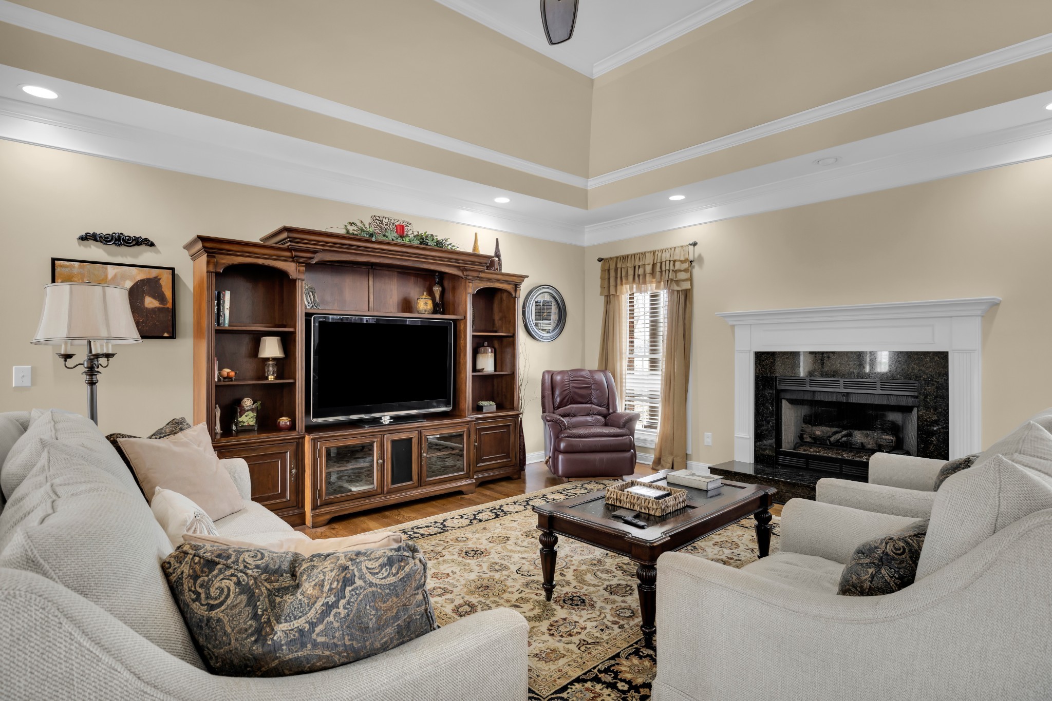 5144 Drake Road Cedar Hill, TN 37032 - Photo 17 of 80 a living room with furniture and a flat screen tv