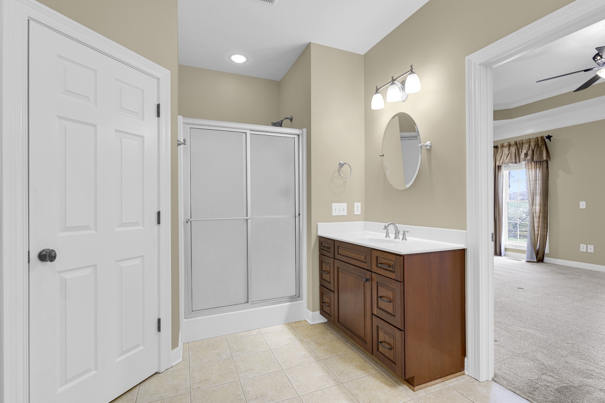 5144 Drake Road Cedar Hill, TN 37032 - Photo 55 of 80 a bathroom with a double vanity sink mirror and