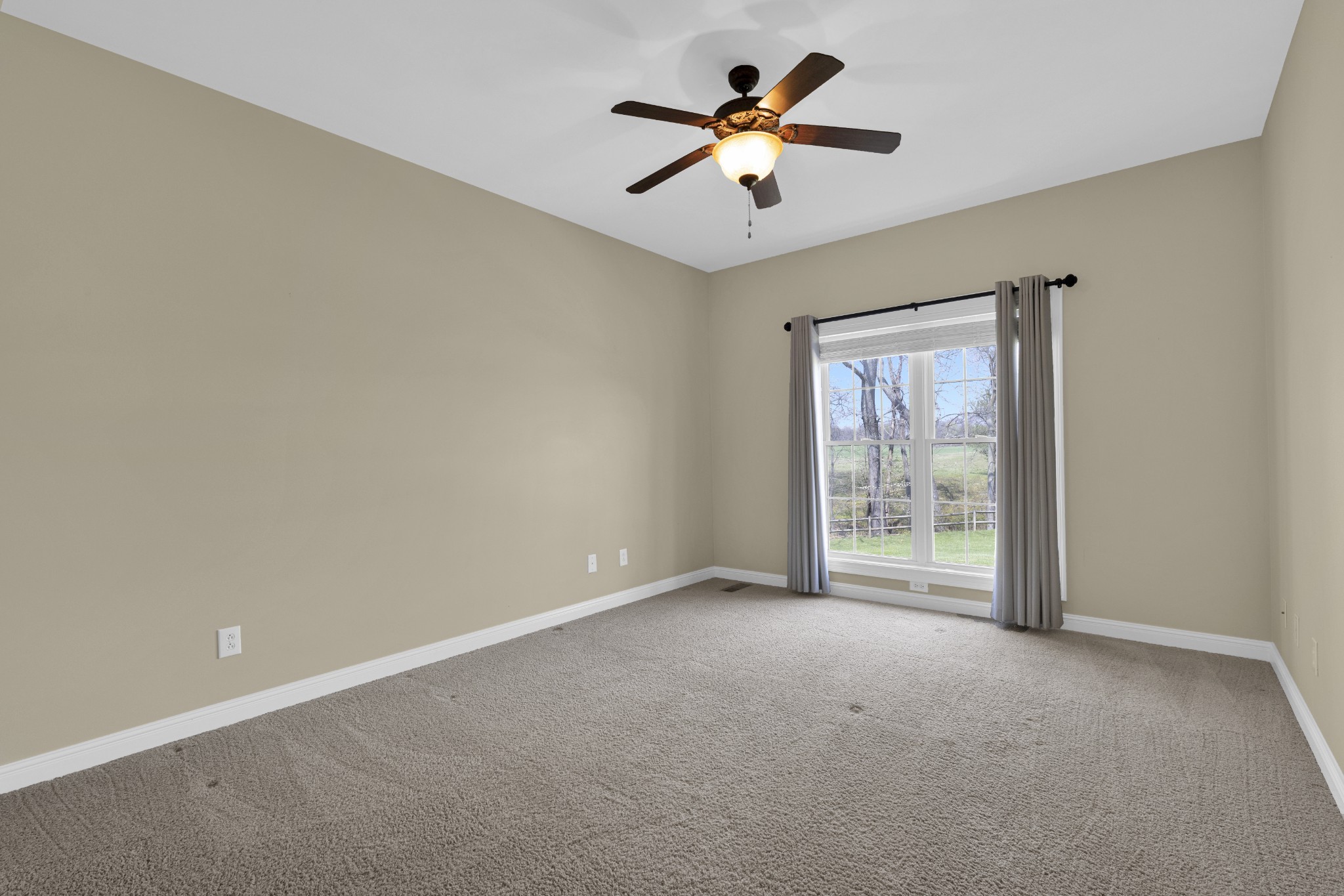5144 Drake Road Cedar Hill, TN 37032 - Photo 60 of 80 an empty room with windows and ceiling fan