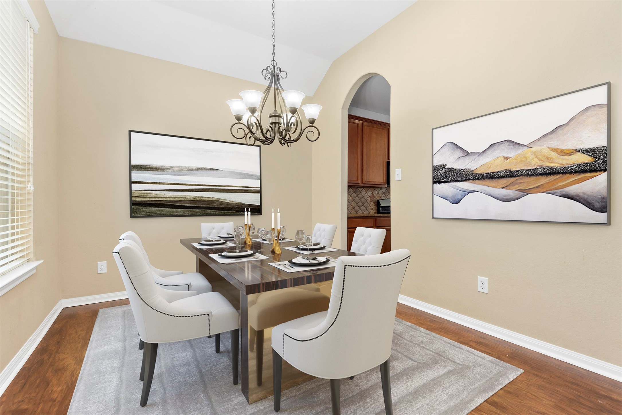6211 Flagg Ranch Drive Spring, TX 77388 - Photo 11 of 36 Beautifully staged to showcase its potential as a dining space, this room offers elegance and functionality.