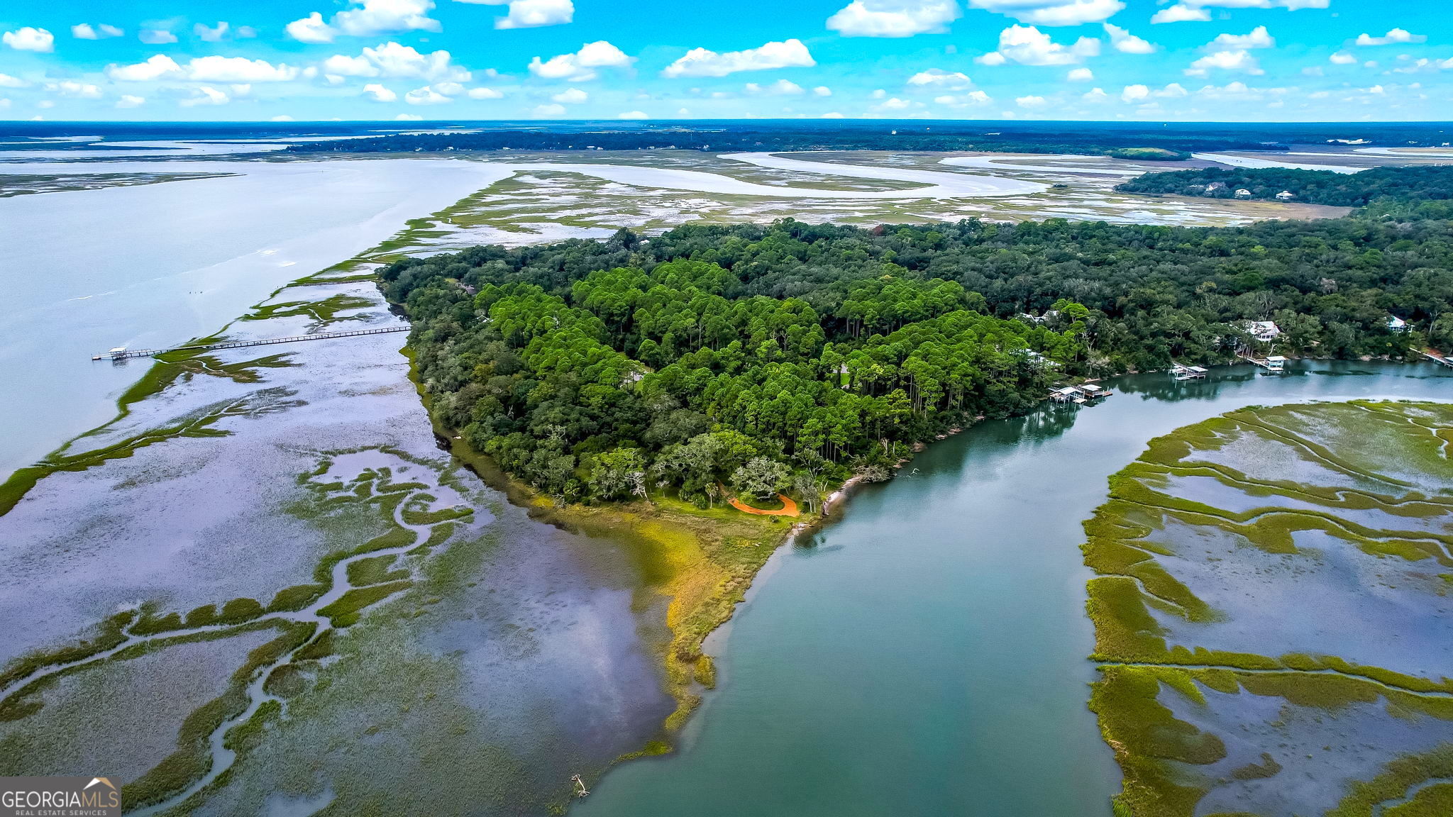 406 South Point Boulevard St. Marys, GA 31558 - Photo 13 of 15 a view of a lake with a yard