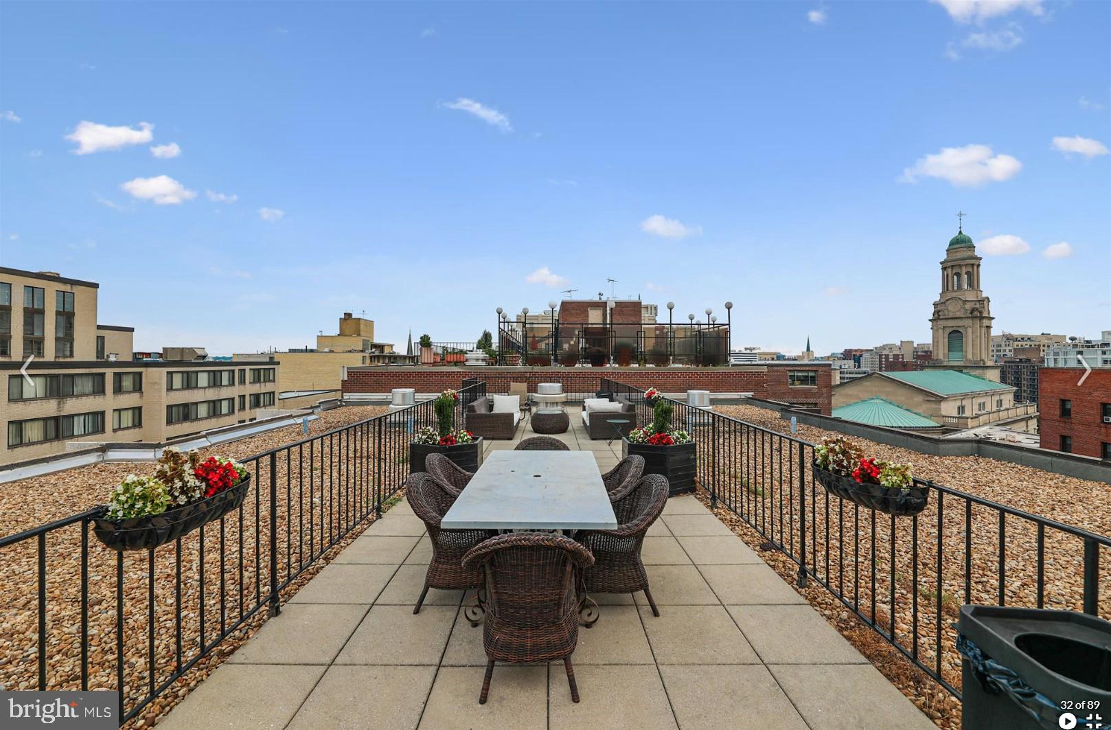 1440 Northwest N Street Northwest, Unit 404 Washington, DC 20005 - Photo 2 of 24 a view of city from terrace along with seating space