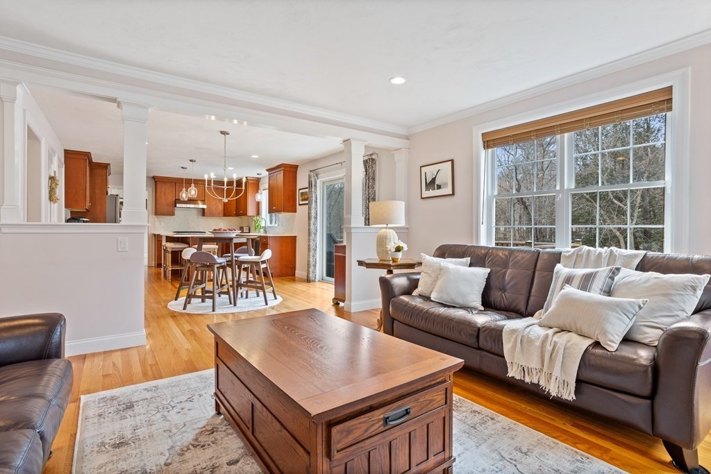 32 Harvard Road Bolton, MA 01740 - Photo 10 of 35 a living room with furniture and a large window