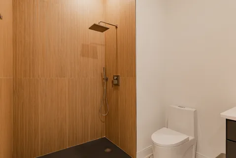 a bathroom with a toilet