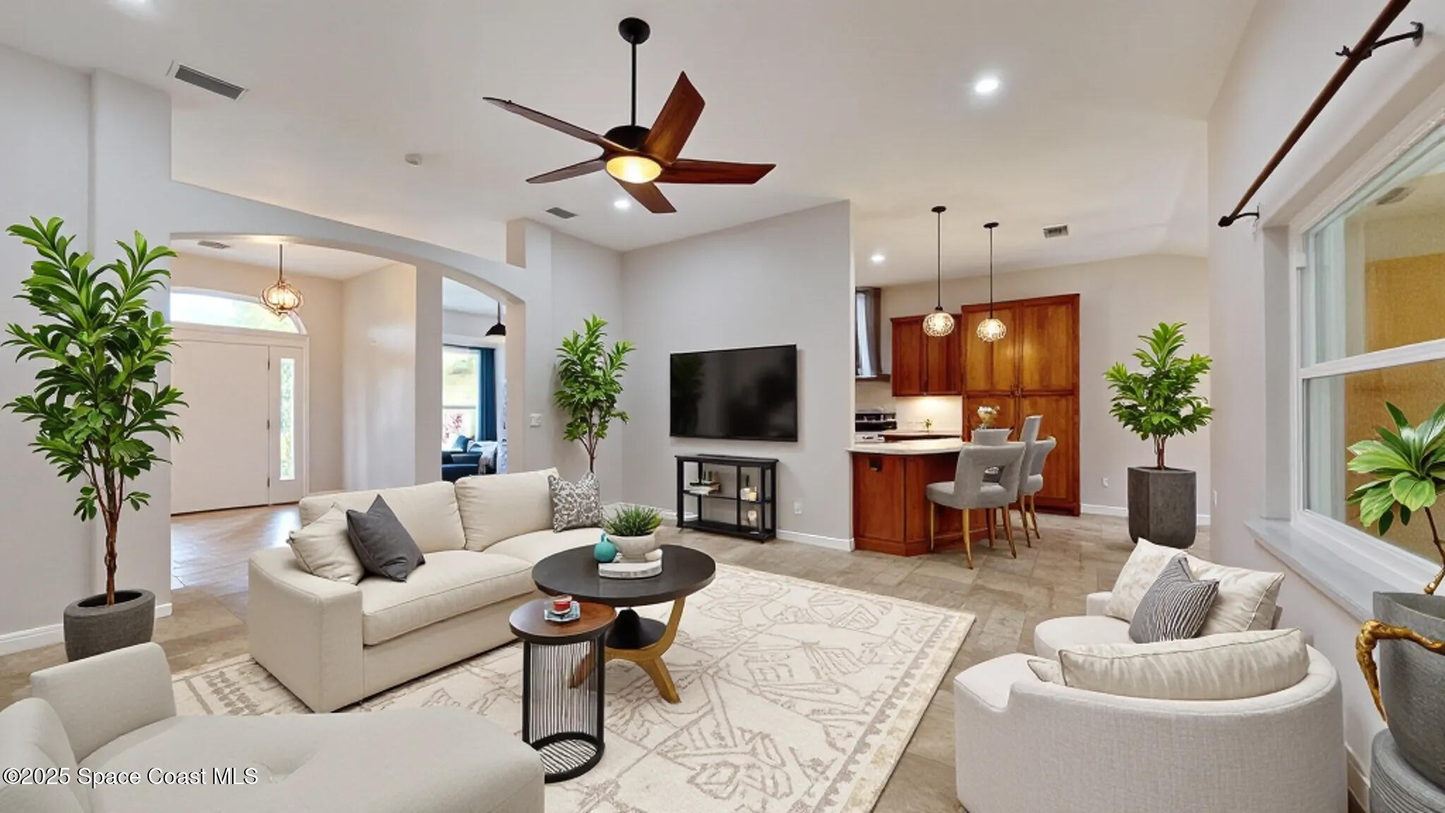 4580 Hunters Run Circle Grant, FL 32949 - Photo 24 of 55 a living room with furniture and a large window