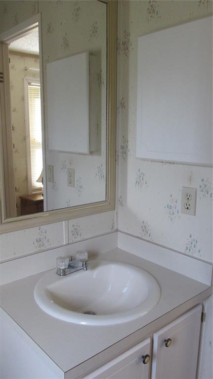 253 Ramsgate Way Haines City, FL 33844 - Photo 14 of 21 a bathroom with a sink and a mirror