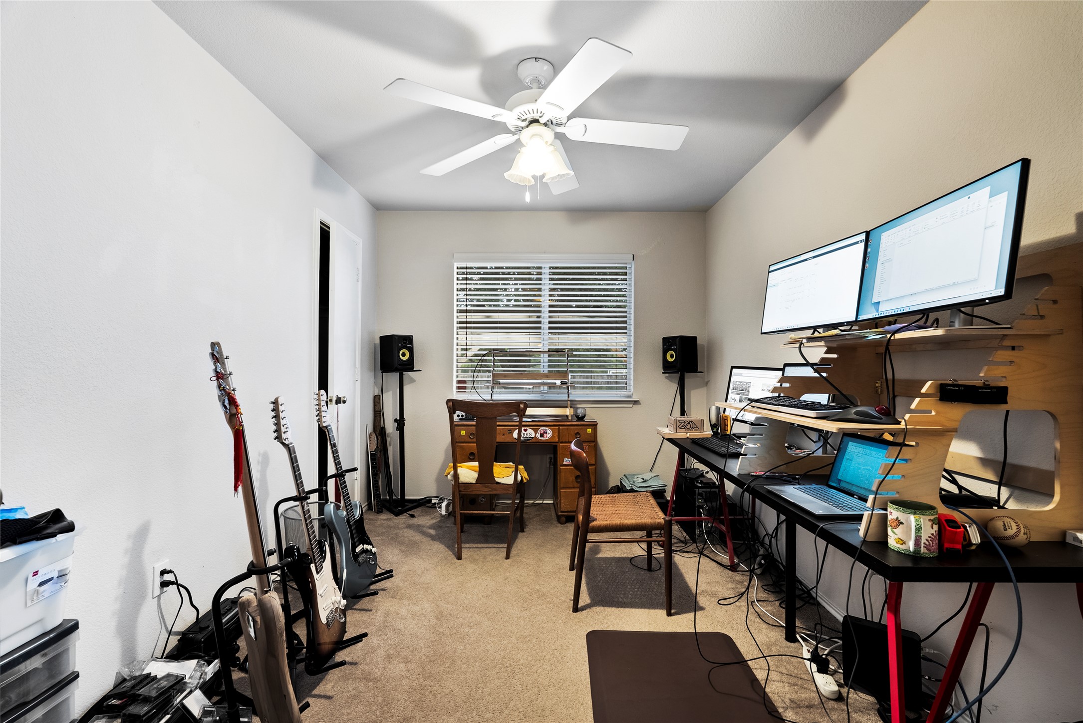 120 Shenandoah Trail Elgin, TX 78621 - Photo 11 of 16 Bedroom with carpet and ceiling fan