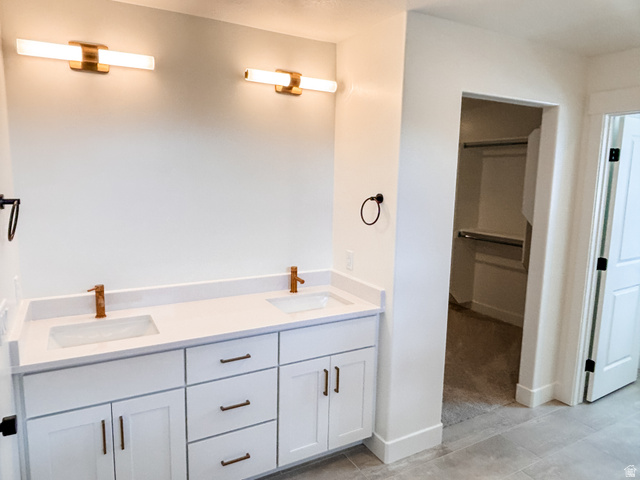 1204 West 575 South Logan, UT 84321 - Photo 13 of 23 Master Bathroom with double vanity sinks (mirrors to be installed this week).