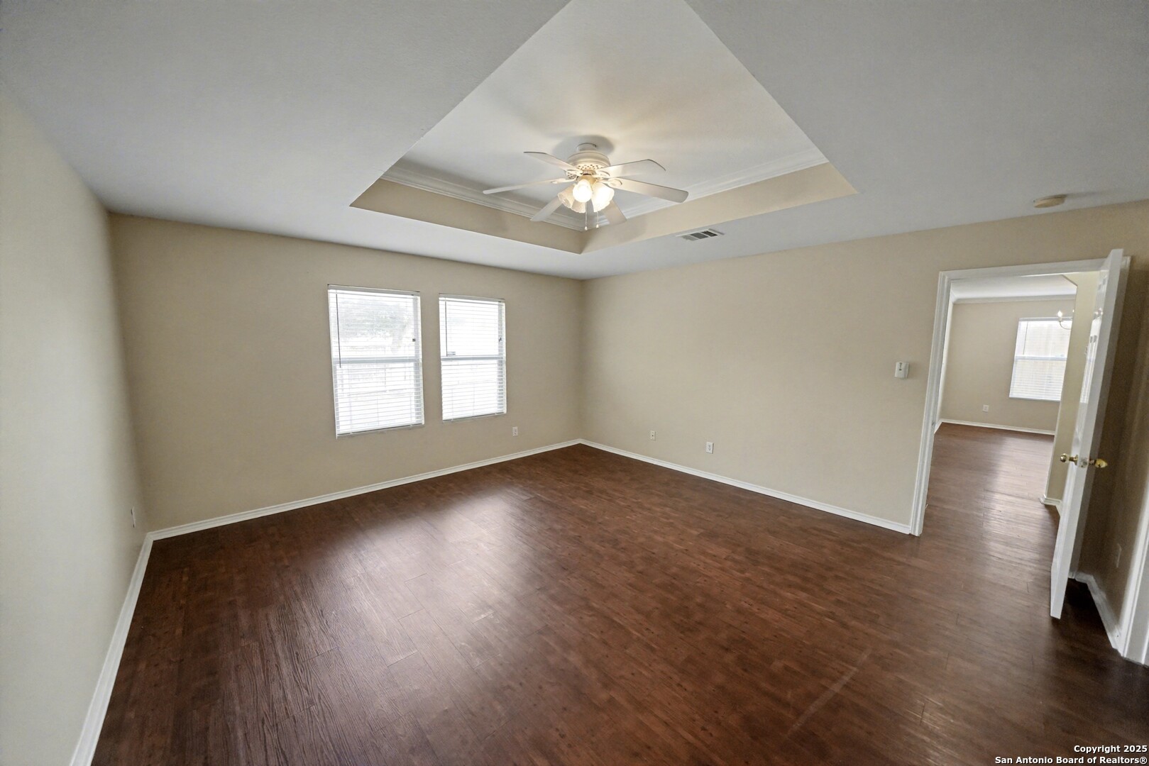 112 Stream Crossing Cibolo, TX 78108 - Photo 20 of 38 wooden floor in an empty room with a window