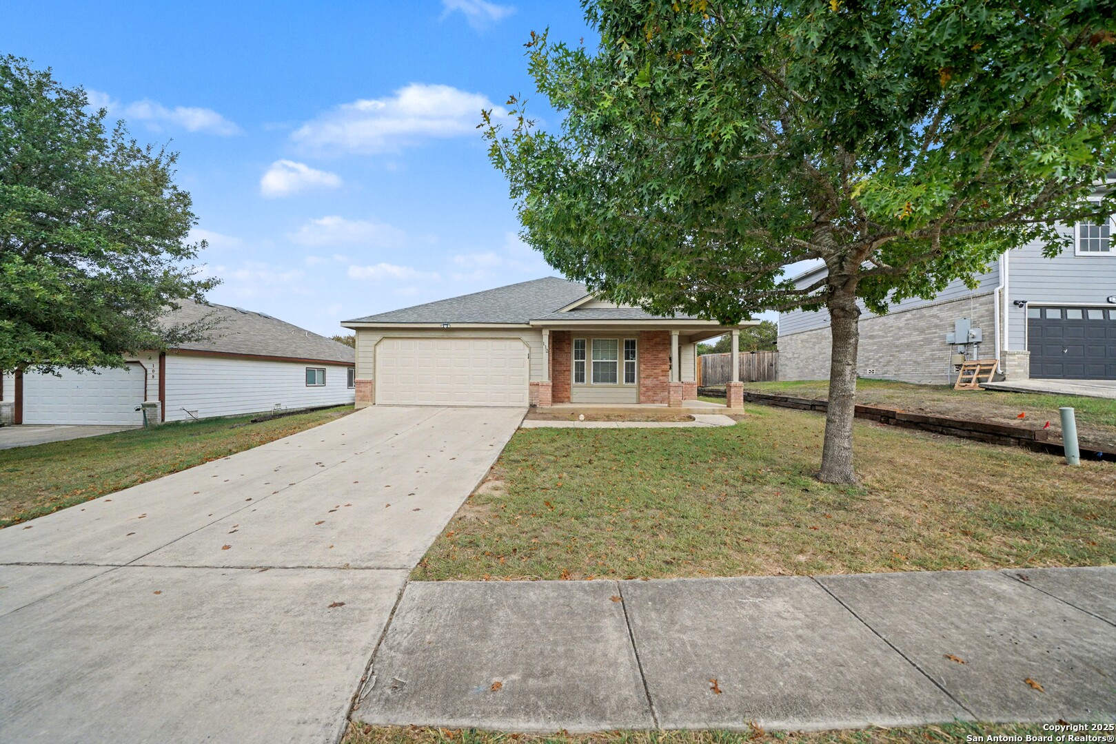 112 Stream Crossing Cibolo, TX 78108 - Photo 2 of 38 a front view of a house with garden
