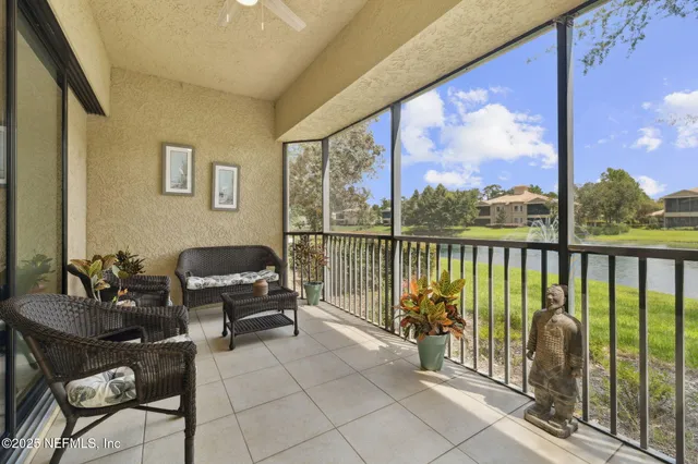 a view of a lake with houses