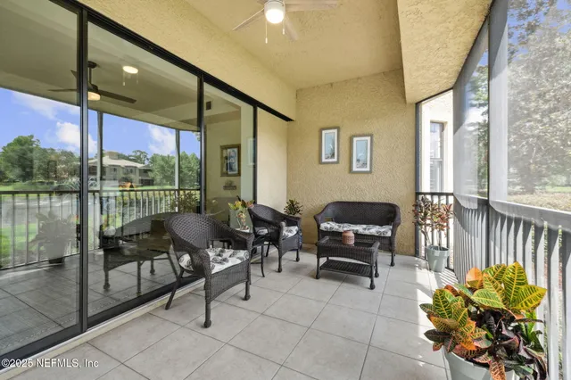 a view of swimming pool with outdoor seating and entertaining space