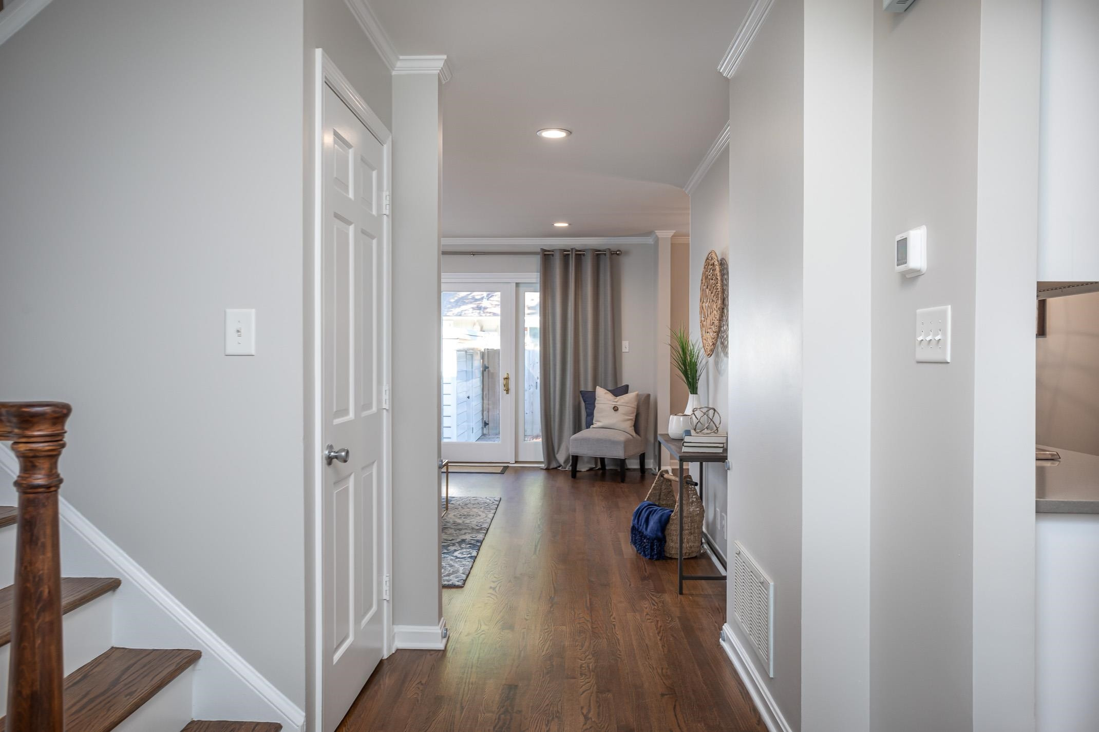 2943 Wycliff Road Raleigh, NC 27607 - Photo 2 of 31 a view of entryway with wooden floor