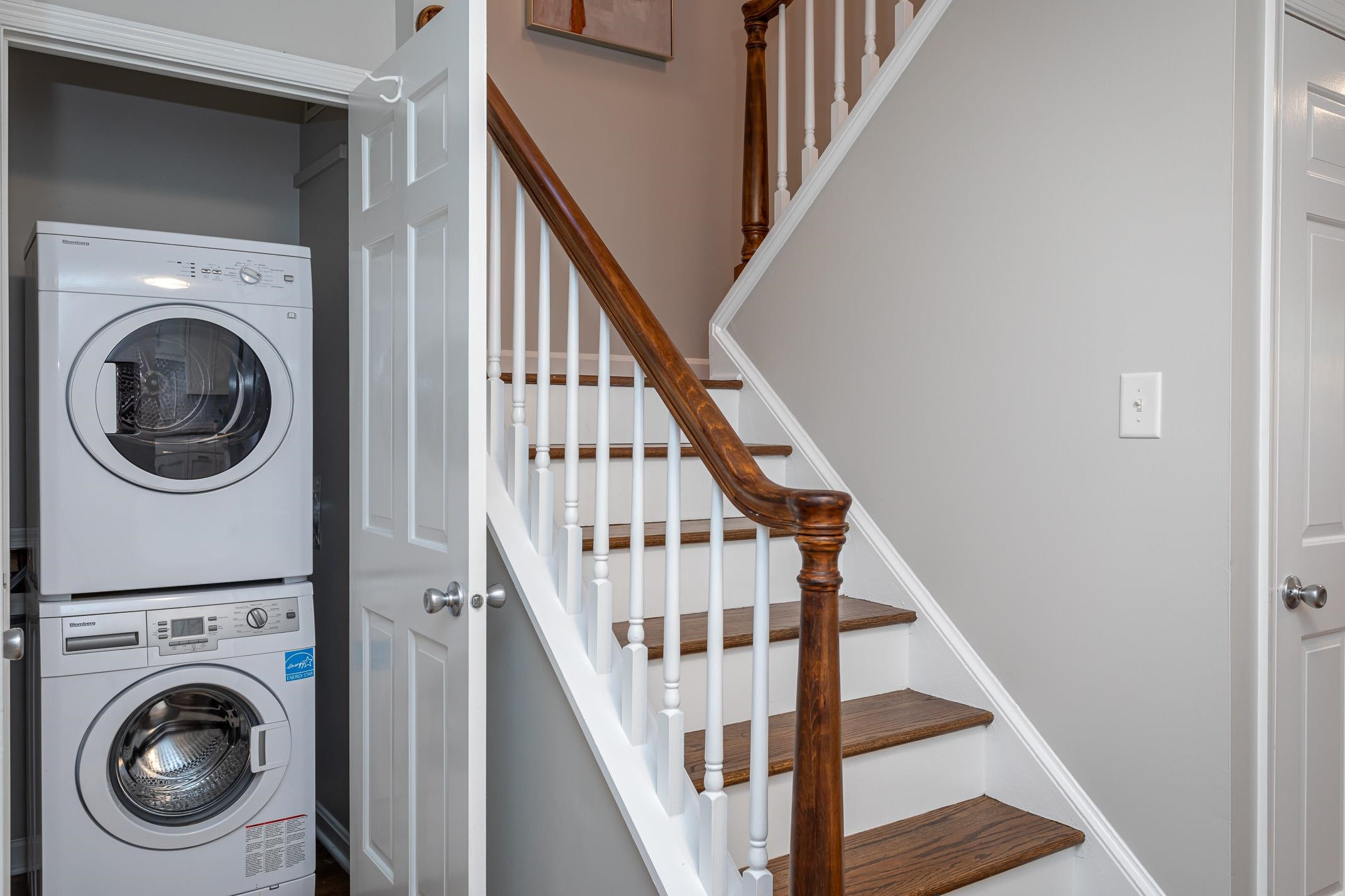 2943 Wycliff Road Raleigh, NC 27607 - Photo 22 of 31 a view of entryway with washer and dryer