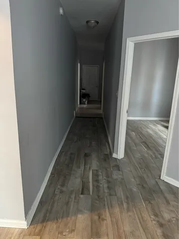 a bathroom with a tub