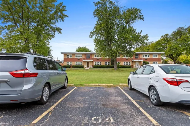a house view with a garden space