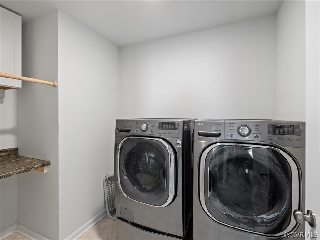 1413 Braisden Road Midlothian, VA 23114 - Photo 23 of 37 a utility room with dryer and washer