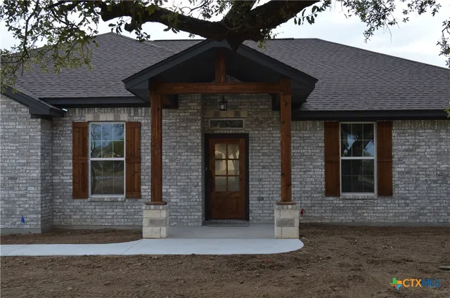 a front view of a house
