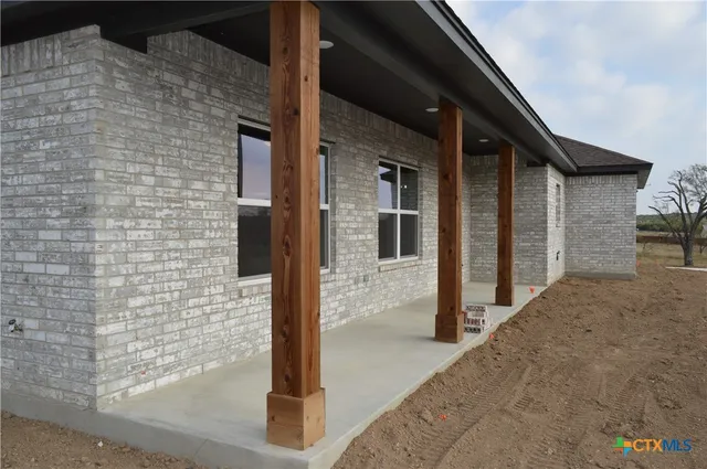 a view of road and trees