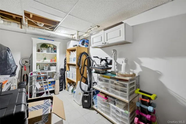 a view of storage and utility room