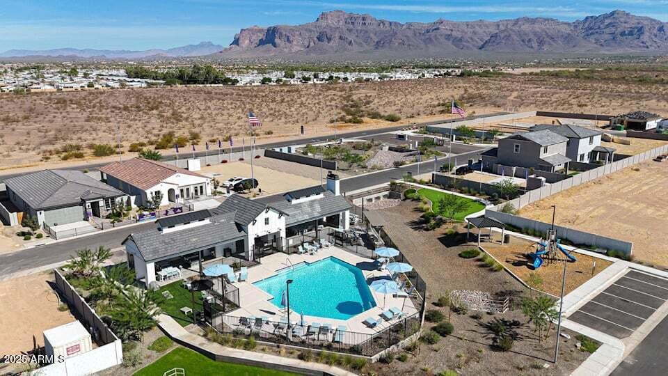 2737 East Boulder Avenue Apache Junction, AZ 85119 - Photo 17 of 22 an aerial view of a house with a ocean view