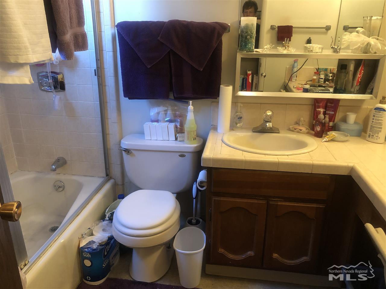 642 Spokane Street Reno, NV 89512 - Photo 8 of 16 a bathroom with a sink a toilet and shower