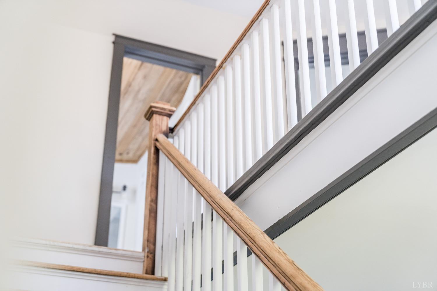 237 Lexington Turnpike Amherst, VA 24521 - Photo 56 of 56 a view of staircase with railing and white walls