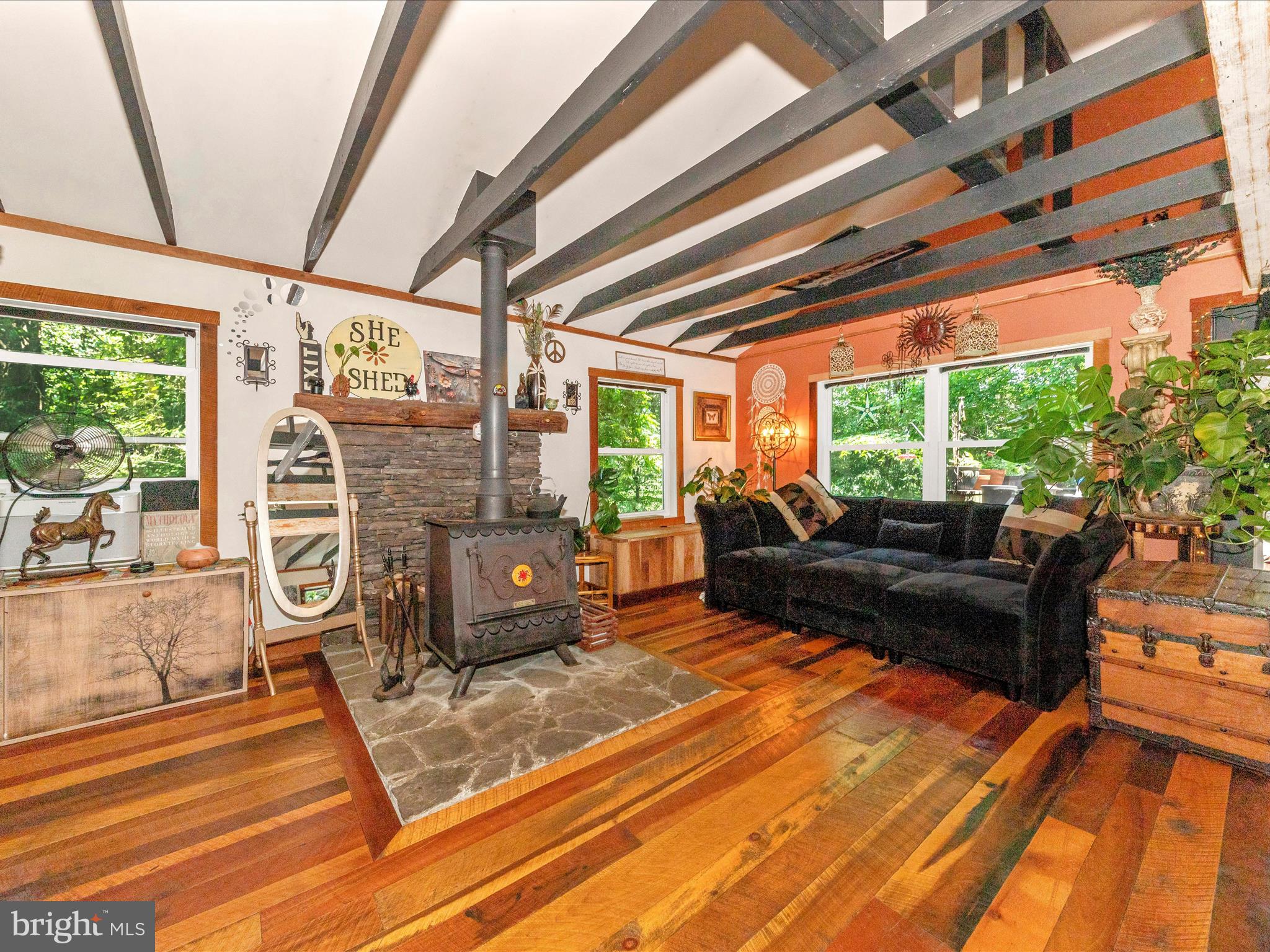 5103 Red Hill Road Keedysville, MD 21756 - Photo 22 of 78 a living room with furniture a wooden floor and next to a window