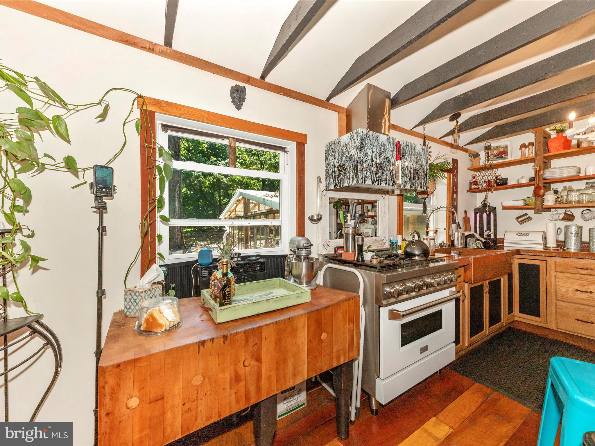 5103 Red Hill Road Keedysville, MD 21756 - Photo 42 of 78 a kitchen with stainless steel appliances granite countertop a stove and a refrigerator