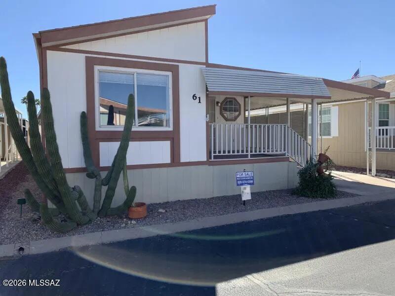 8401 South Kolb Road, Unit 61 Tucson, AZ 85756 - Photo 1 of 23 a house view with a outdoor space