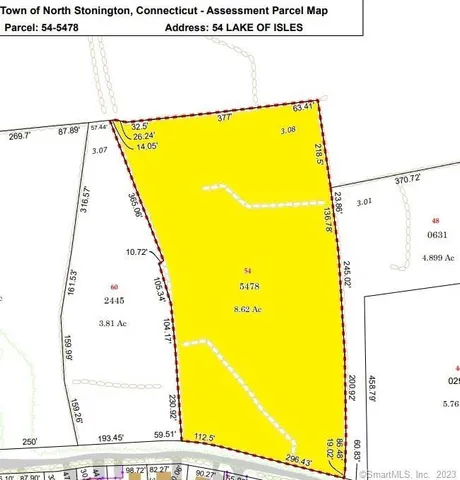 a view of a lake from a yard