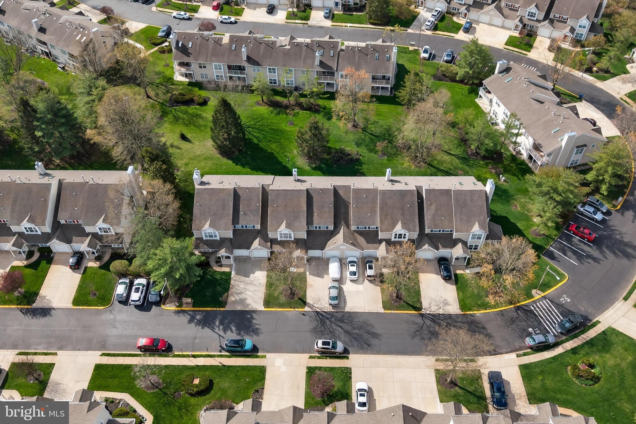 7401A Normandy Drive Mount Laurel, NJ 08054 - Photo 33 of 35 an aerial view of a house with swimming pool and outdoor seating