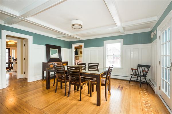 40 Hutchinson Road Arlington, MA 02474 - Photo 11 of 23 a view of a dining room with furniture and wooden floor