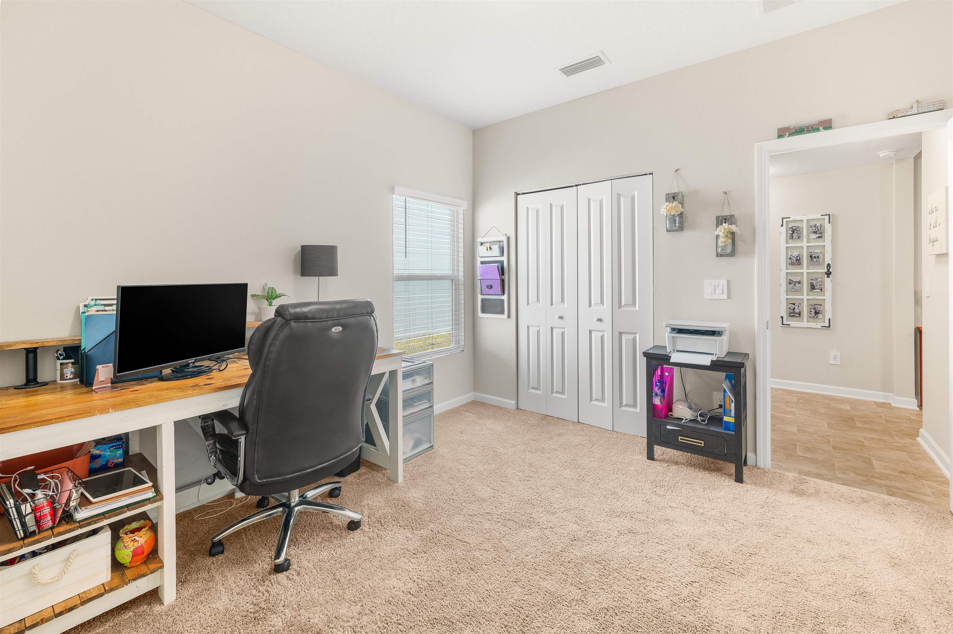 71 Barbosa Trail St. Augustine, FL 32095 - Photo 11 of 51 a view of a workspace with furniture and a window