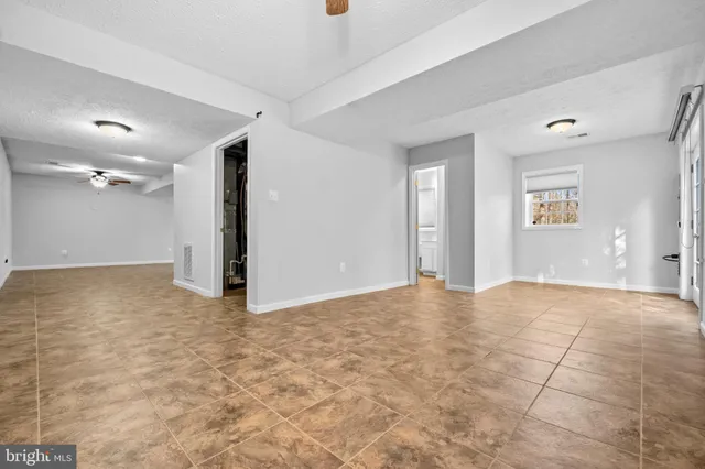 a view of an empty room