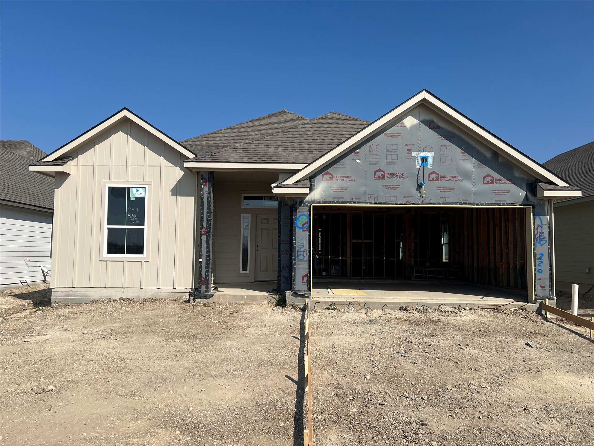 220 Gus Loop Georgetown, TX 78626 - Photo 1 of 19 a front view of a house with yard