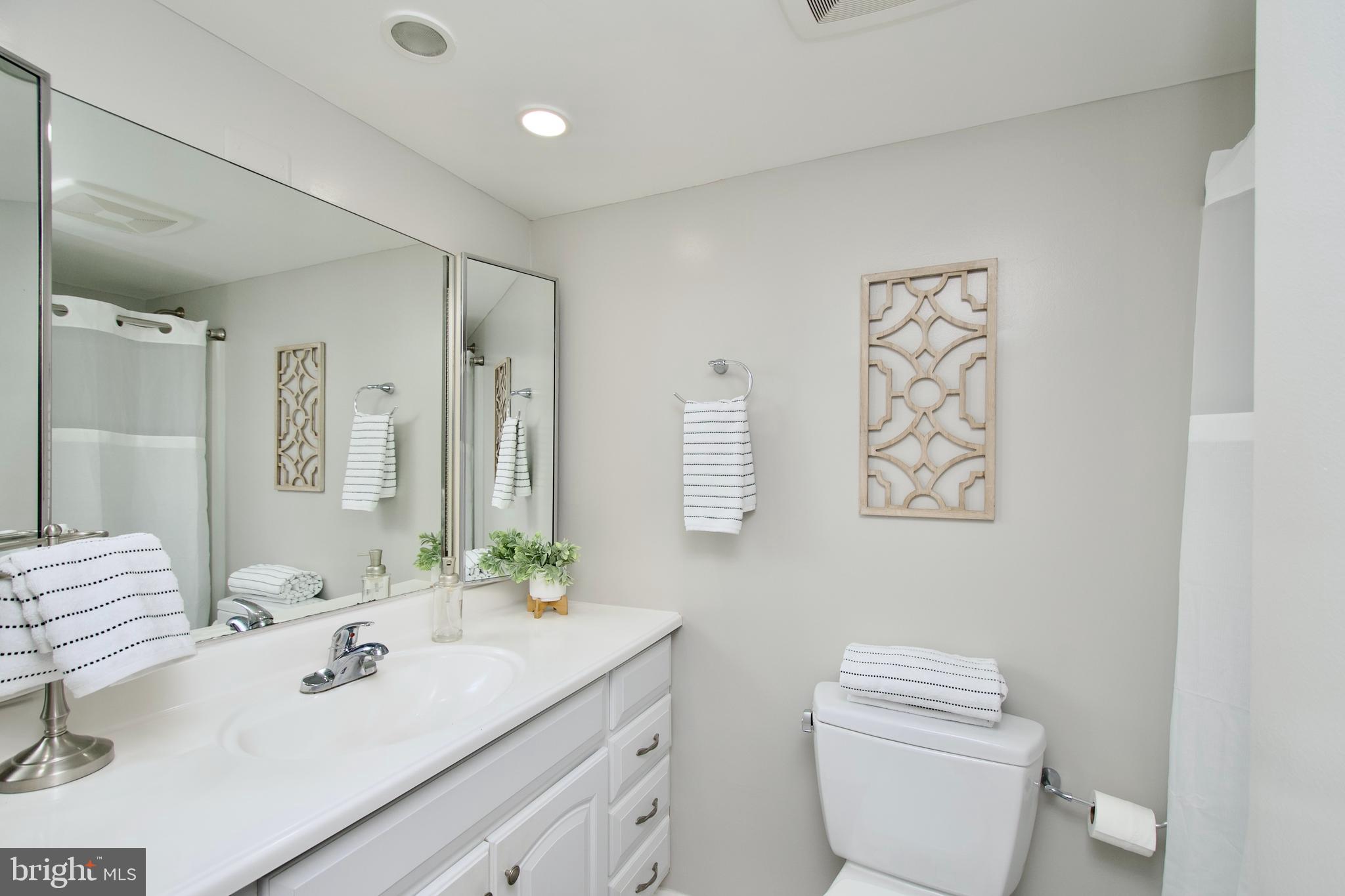 5902 Mt Eagle Drive, Unit 905 Alexandria, VA 22303 - Photo 20 of 55 a bathroom with a sink toilet and shower