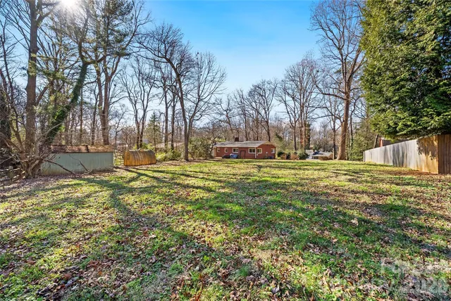 a view of yard with green space