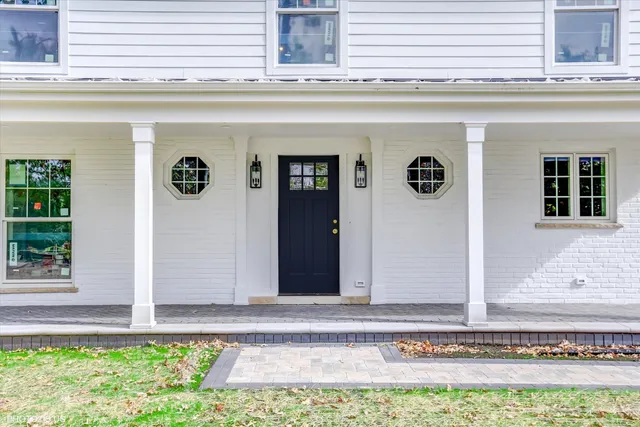 a view of a door of the house