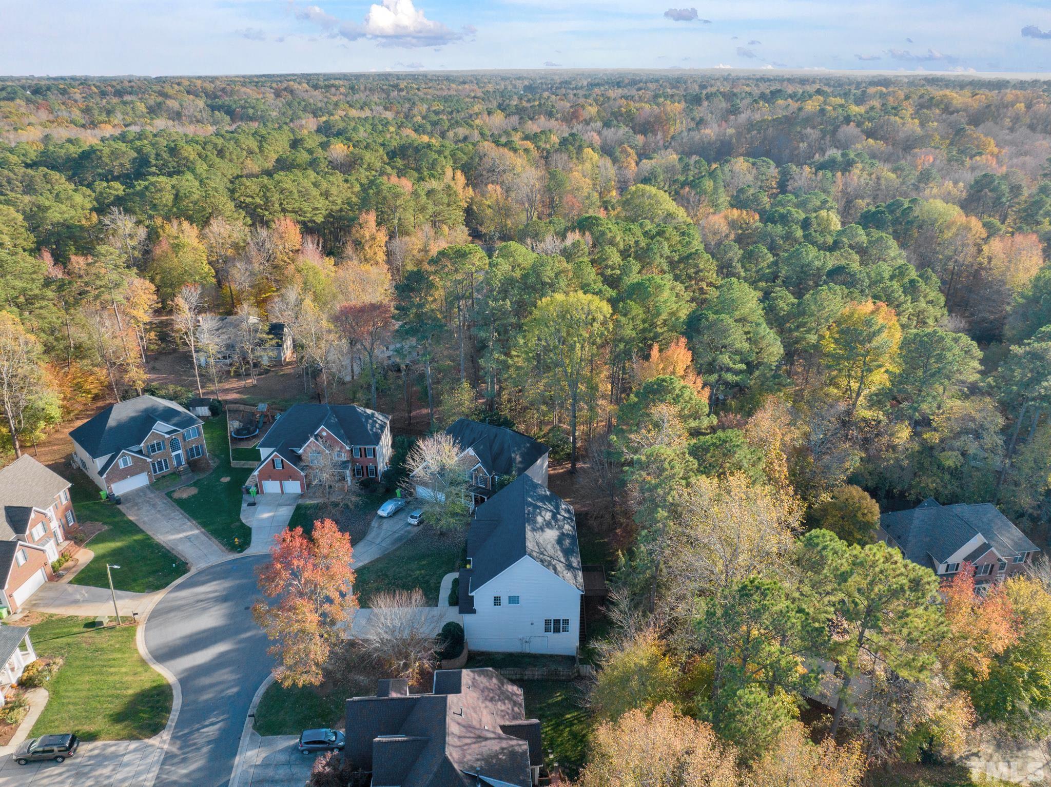 8409 Aptos Court Raleigh, NC 27613 - Photo 6 of 46 an aerial view of a house with a yard
