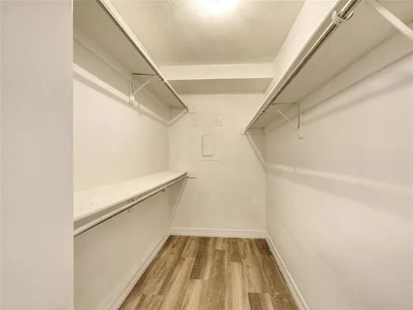 a view of closet area