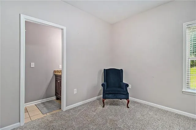 a view of an empty room