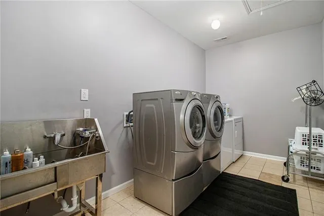 a view of a bike garage