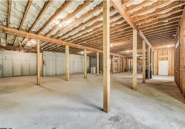 a view of a trees with a yard