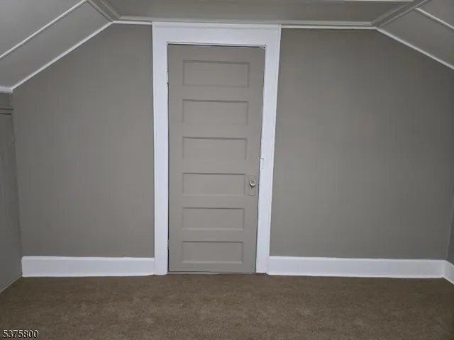 an empty room with closet